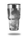 WraptorSkinz Skin Wrap compatible with RTIC 30oz ORIGINAL 2017 AND OLDER Tumblers Bokeh Squared Grey (TUMBLER NOT INCLUDED)
