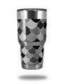WraptorSkinz Skin Wrap compatible with RTIC 30oz ORIGINAL 2017 AND OLDER Tumblers Scales Black (TUMBLER NOT INCLUDED)