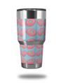 WraptorSkinz Skin Wrap compatible with RTIC 30oz ORIGINAL 2017 AND OLDER Tumblers Donuts Blue (TUMBLER NOT INCLUDED)