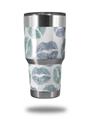 WraptorSkinz Skin Wrap compatible with RTIC 30oz ORIGINAL 2017 AND OLDER Tumblers Blue Green Lips (TUMBLER NOT INCLUDED)
