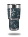 WraptorSkinz Skin Wrap compatible with RTIC 30oz ORIGINAL 2017 AND OLDER Tumblers Winter Snow Dark Blue (TUMBLER NOT INCLUDED)