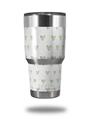 WraptorSkinz Skin Wrap compatible with RTIC 30oz ORIGINAL 2017 AND OLDER Tumblers Hearts Green (TUMBLER NOT INCLUDED)