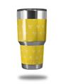 WraptorSkinz Skin Wrap compatible with RTIC 30oz ORIGINAL 2017 AND OLDER Tumblers Hearts Yellow On White (TUMBLER NOT INCLUDED)