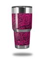 WraptorSkinz Skin Wrap compatible with RTIC 30oz ORIGINAL 2017 AND OLDER Tumblers Folder Doodles Fuchsia (TUMBLER NOT INCLUDED)