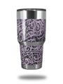 WraptorSkinz Skin Wrap compatible with RTIC 30oz ORIGINAL 2017 AND OLDER Tumblers Folder Doodles Lavender (TUMBLER NOT INCLUDED)