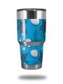 WraptorSkinz Skin Wrap compatible with RTIC 30oz ORIGINAL 2017 AND OLDER Tumblers Starfish and Sea Shells Blue Medium (TUMBLER NOT INCLUDED)