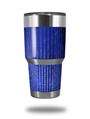 WraptorSkinz Skin Wrap compatible with RTIC 30oz ORIGINAL 2017 AND OLDER Tumblers Binary Rain Blue (TUMBLER NOT INCLUDED)