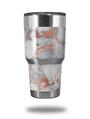 WraptorSkinz Skin Wrap compatible with RTIC 30oz ORIGINAL 2017 AND OLDER Tumblers Rose Gold Gilded Grey Marble (TUMBLER NOT INCLUDED)
