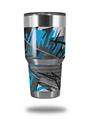 WraptorSkinz Skin Wrap compatible with RTIC 30oz ORIGINAL 2017 AND OLDER Tumblers Baja 0032 Blue Medium (TUMBLER NOT INCLUDED)