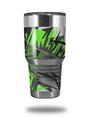 WraptorSkinz Skin Wrap compatible with RTIC 30oz ORIGINAL 2017 AND OLDER Tumblers Baja 0032 Neon Green (TUMBLER NOT INCLUDED)
