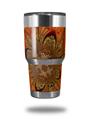 WraptorSkinz Skin Wrap compatible with RTIC 30oz ORIGINAL 2017 AND OLDER Tumblers Flower Stone (TUMBLER NOT INCLUDED)