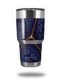 WraptorSkinz Skin Wrap compatible with RTIC 30oz ORIGINAL 2017 AND OLDER Tumblers Linear Cosmos Blue (TUMBLER NOT INCLUDED)