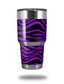 WraptorSkinz Skin Wrap compatible with RTIC 30oz ORIGINAL 2017 AND OLDER Tumblers Purple Zebra (TUMBLER NOT INCLUDED)