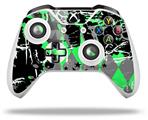 WraptorSkinz Decal Skin Wrap Set works with 2016 and newer XBOX One S / X Controller SceneKid Green (CONTROLLER NOT INCLUDED)