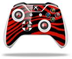 WraptorSkinz Decal Skin Wrap Set works with 2016 and newer XBOX One S / X Controller Zebra Red (CONTROLLER NOT INCLUDED)
