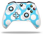 WraptorSkinz Decal Skin Wrap Set works with 2016 and newer XBOX One S / X Controller Kearas Polka Dots White And Blue (CONTROLLER NOT INCLUDED)