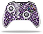 WraptorSkinz Decal Skin Wrap Set works with 2016 and newer XBOX One S / X Controller Splatter Girly Skull Purple (CONTROLLER NOT INCLUDED)