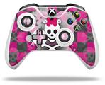 WraptorSkinz Decal Skin Wrap Set works with 2016 and newer XBOX One S / X Controller Princess Skull Heart Pink (CONTROLLER NOT INCLUDED)