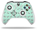 WraptorSkinz Decal Skin Wrap Set works with 2016 and newer XBOX One S / X Controller Paper Planes Mint (CONTROLLER NOT INCLUDED)