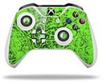 WraptorSkinz Decal Skin Wrap Set works with 2016 and newer XBOX One S / X Controller Folder Doodles Neon Green (CONTROLLER NOT INCLUDED)