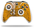 WraptorSkinz Decal Skin Wrap Set works with 2016 and newer XBOX One S / X Controller Folder Doodles Orange (CONTROLLER NOT INCLUDED)