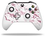 WraptorSkinz Decal Skin Wrap Set works with 2016 and newer XBOX One S / X Controller Pink and White Gilded Marble (CONTROLLER NOT INCLUDED)