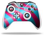 WraptorSkinz Decal Skin Wrap Set works with 2016 and newer XBOX One S / X Controller Two Tone Waves Neon Teal Hot Pink (CONTROLLER NOT INCLUDED)