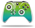 WraptorSkinz Decal Skin Wrap Set works with 2016 and newer XBOX One S / X Controller Faded Dots Neon Teal Green (CONTROLLER NOT INCLUDED)