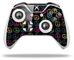 WraptorSkinz Decal Skin Wrap Set works with 2016 and newer XBOX One S / X Controller Kearas Peace Signs Black (CONTROLLER NOT INCLUDED)