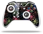 WraptorSkinz Decal Skin Wrap Set works with 2016 and newer XBOX One S / X Controller Kearas Flowers on Black (CONTROLLER NOT INCLUDED)