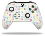 WraptorSkinz Decal Skin Wrap Set works with 2016 and newer XBOX One S / X Controller Kearas Hearts White (CONTROLLER NOT INCLUDED)