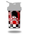 Decal Style Skin Wrap works with Blender Bottle 22oz ProStak Emo Skull 5 (BOTTLE NOT INCLUDED)