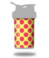Decal Style Skin Wrap works with Blender Bottle 22oz ProStak Kearas Polka Dots Pink And Yellow (BOTTLE NOT INCLUDED)