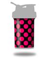 Decal Style Skin Wrap works with Blender Bottle 22oz ProStak Kearas Polka Dots Pink On Black (BOTTLE NOT INCLUDED)