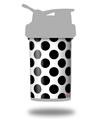 Decal Style Skin Wrap works with Blender Bottle 22oz ProStak Kearas Polka Dots White And Black (BOTTLE NOT INCLUDED)