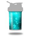 Decal Style Skin Wrap works with Blender Bottle 22oz ProStak Bokeh Butterflies Neon Teal (BOTTLE NOT INCLUDED)