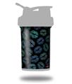 Decal Style Skin Wrap works with Blender Bottle 22oz ProStak Blue Green And Black Lips (BOTTLE NOT INCLUDED)