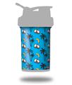 Decal Style Skin Wrap works with Blender Bottle 22oz ProStak Coconuts Palm Trees and Bananas Blue Medium (BOTTLE NOT INCLUDED)