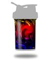 Decal Style Skin Wrap works with Blender Bottle 22oz ProStak Liquid Metal Chrome Flame Hot (BOTTLE NOT INCLUDED)