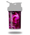 Decal Style Skin Wrap works with Blender Bottle 22oz ProStak Liquid Metal Chrome Hot Pink Fuchsia (BOTTLE NOT INCLUDED)
