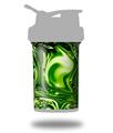 Decal Style Skin Wrap works with Blender Bottle 22oz ProStak Liquid Metal Chrome Neon Green (BOTTLE NOT INCLUDED)
