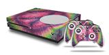 WraptorSkinz Decal Skin Wrap Set works with 2016 and newer XBOX One S Console and 2 Controllers Tie Dye Peace Sign 103