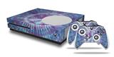 WraptorSkinz Decal Skin Wrap Set works with 2016 and newer XBOX One S Console and 2 Controllers Tie Dye Peace Sign 106