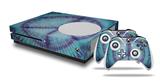 WraptorSkinz Decal Skin Wrap Set works with 2016 and newer XBOX One S Console and 2 Controllers Tie Dye Peace Sign 107