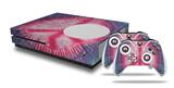 WraptorSkinz Decal Skin Wrap Set works with 2016 and newer XBOX One S Console and 2 Controllers Tie Dye Peace Sign 108