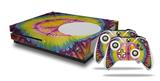 WraptorSkinz Decal Skin Wrap Set works with 2016 and newer XBOX One S Console and 2 Controllers Tie Dye Peace Sign 109