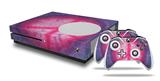 WraptorSkinz Decal Skin Wrap Set works with 2016 and newer XBOX One S Console and 2 Controllers Tie Dye Peace Sign 110