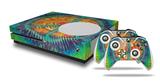 WraptorSkinz Decal Skin Wrap Set works with 2016 and newer XBOX One S Console and 2 Controllers Tie Dye Peace Sign 111