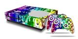 WraptorSkinz Decal Skin Wrap Set works with 2016 and newer XBOX One S Console and 2 Controllers Rainbow Graffiti
