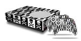WraptorSkinz Decal Skin Wrap Set works with 2016 and newer XBOX One S Console and 2 Controllers Skull Checkerboard